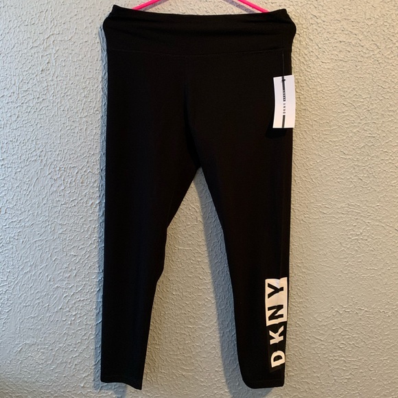 Dkny Pants - New DKNY Large Black Sport Leggings